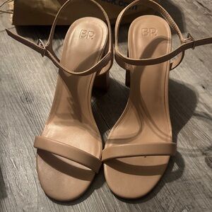 BP Women's Nude Heeled Sandals